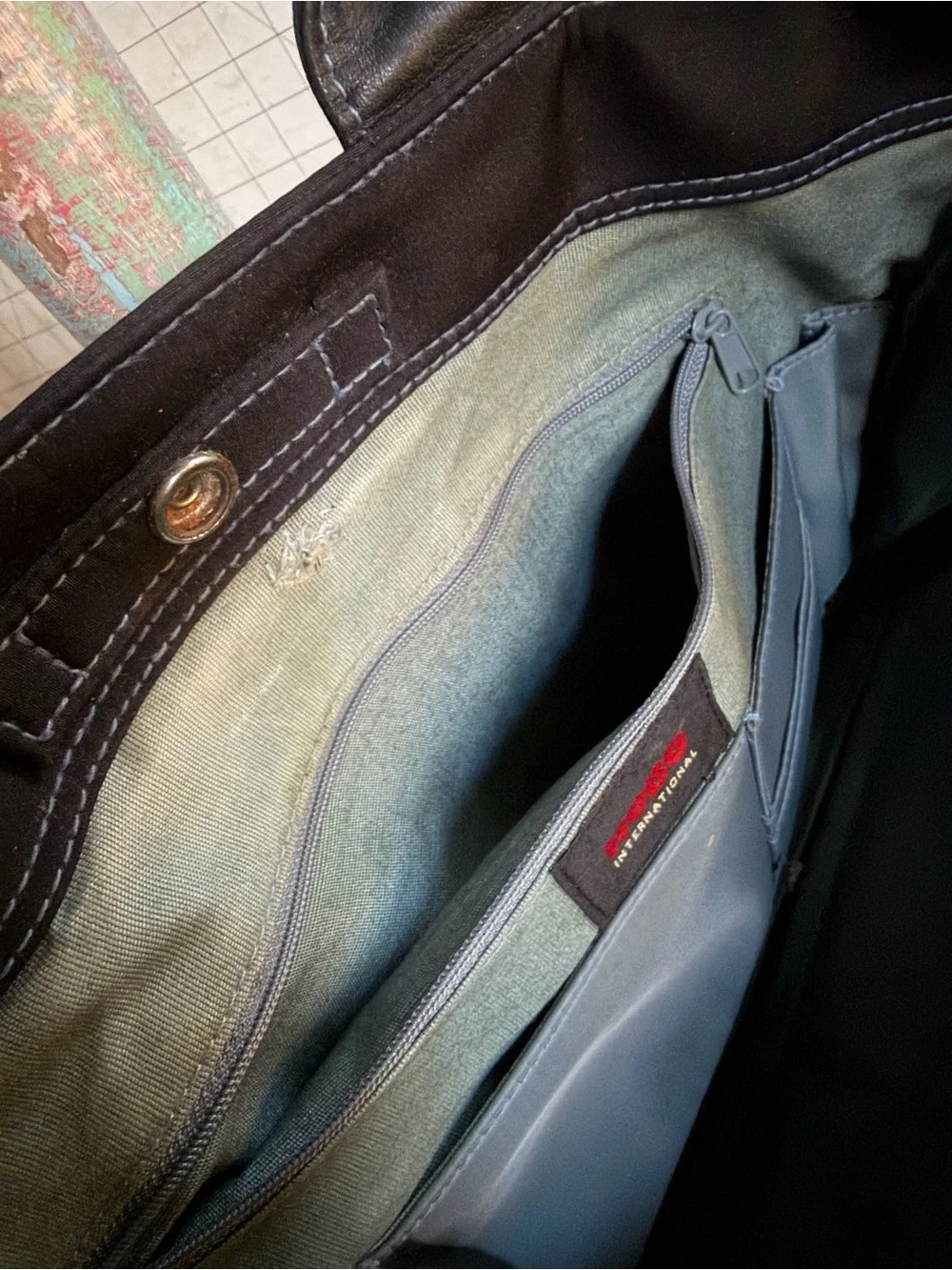 HOBO Black Nylon Laptop Bag with Adjustable Shoulder Strap